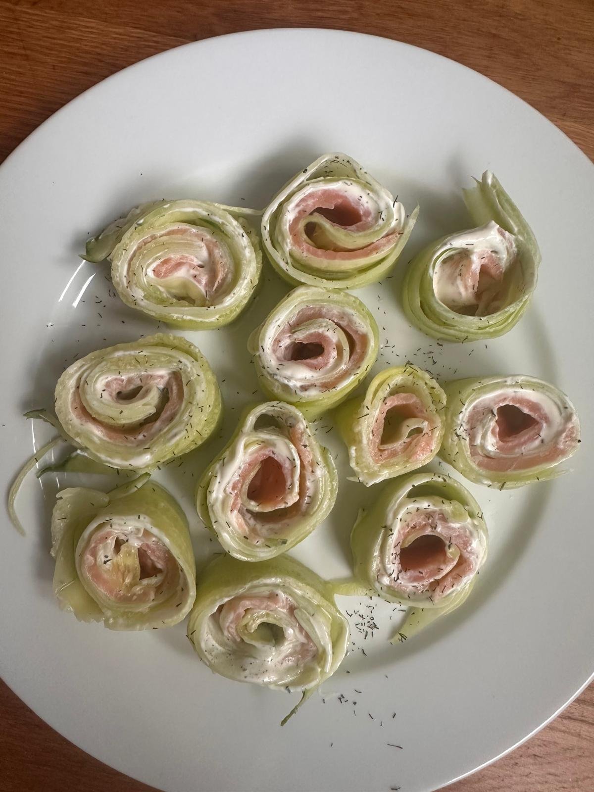 Roulades au concombre